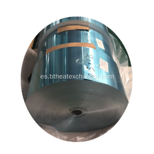Bobina de condensador de cobre con aluminio revestido aletas